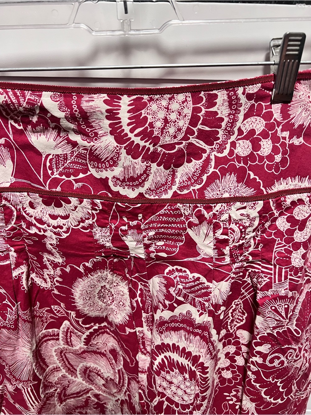 Ann Taylor Red Floral Print Blouse - Picture 3 of 6